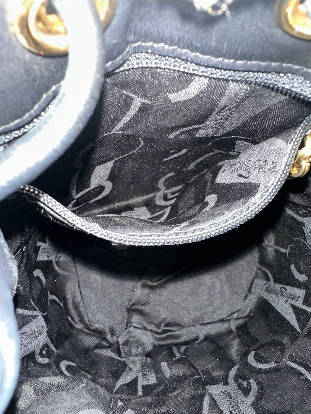 Salvatore Ferragamo Black Leather Drawstring Mini Bucket/Backpack - Picture 15 of 15